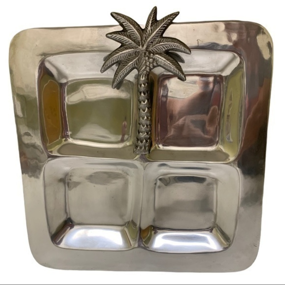 Lovely pewter serving tray